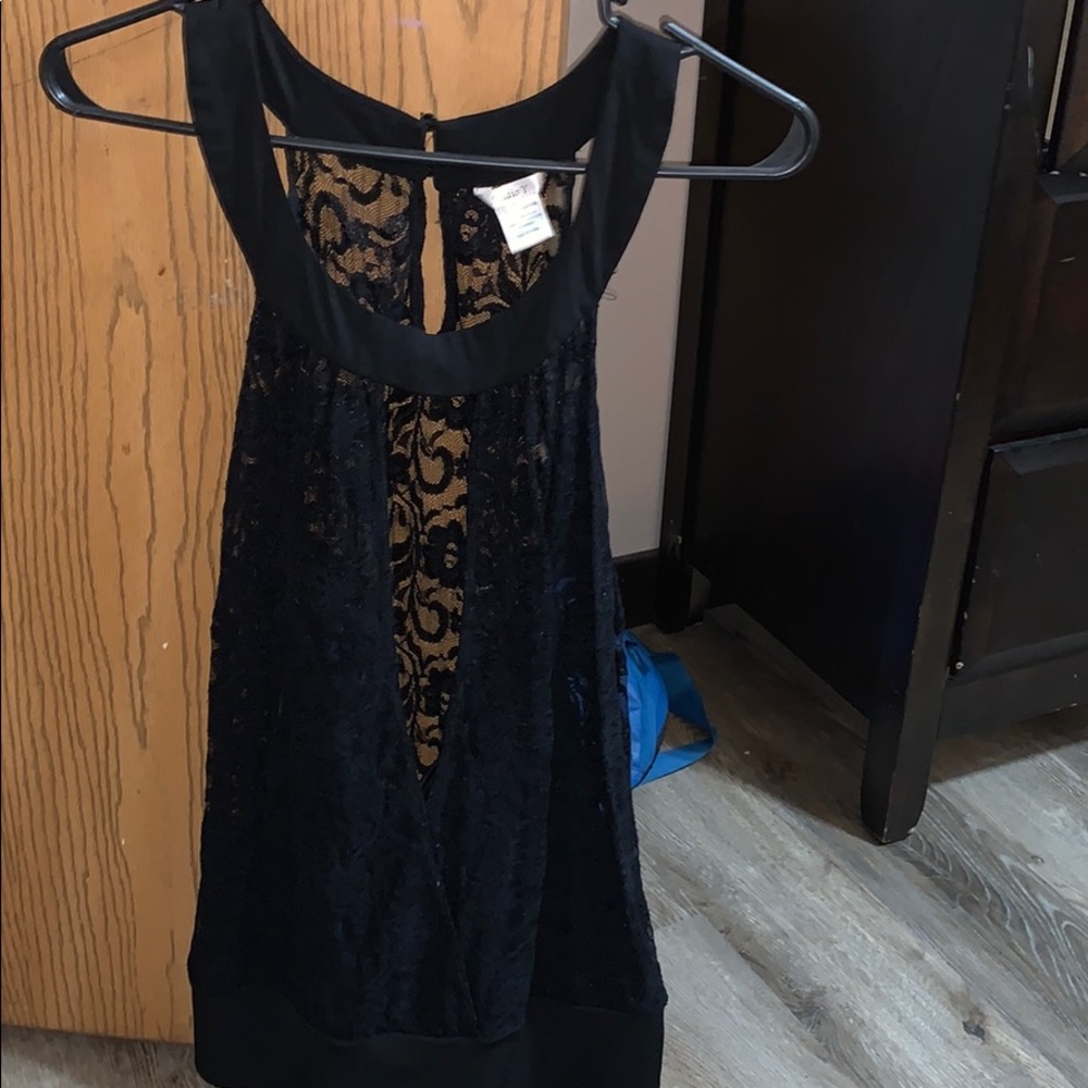 Lace Drop Neck Tank